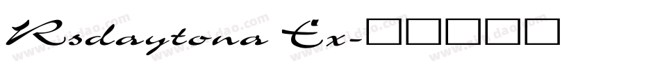 Rsdaytona Ex字体转换